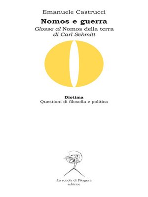 cover image of Nomos e guerra. Glosse al "Nomos della terra" di Carl Schmitt